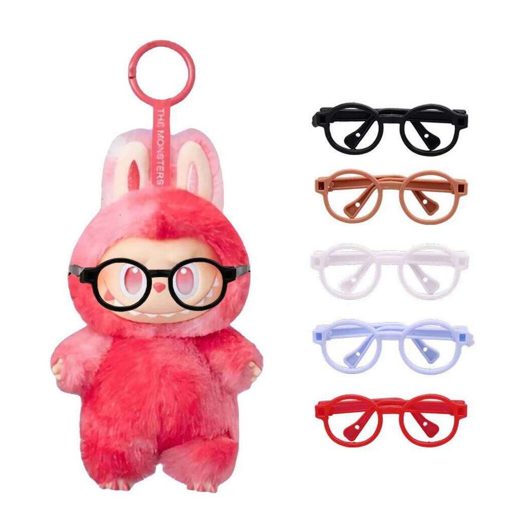 for labubu Decor Labubu Vinyl Monsters Glasses Toy Entire Series 1.1Replica Collectible Model Accessories Doll Gift