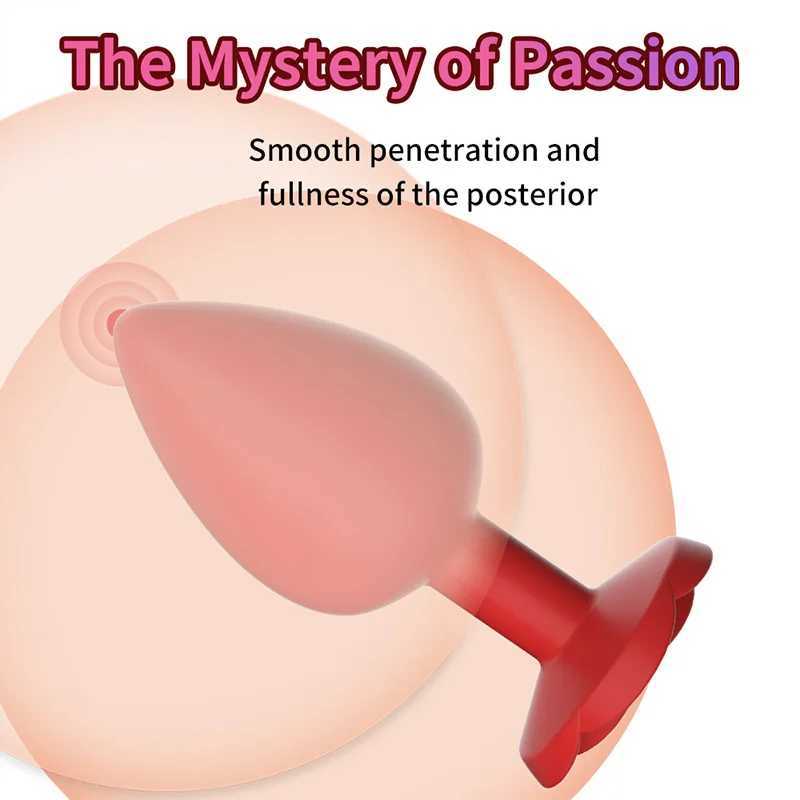 Rose Anal Plug 3 Size Silicone Butt Plugs Stimulator Anal Sex Toys Prostate Massager Anal Trainer Sex Toys for Men Women Couples W250624