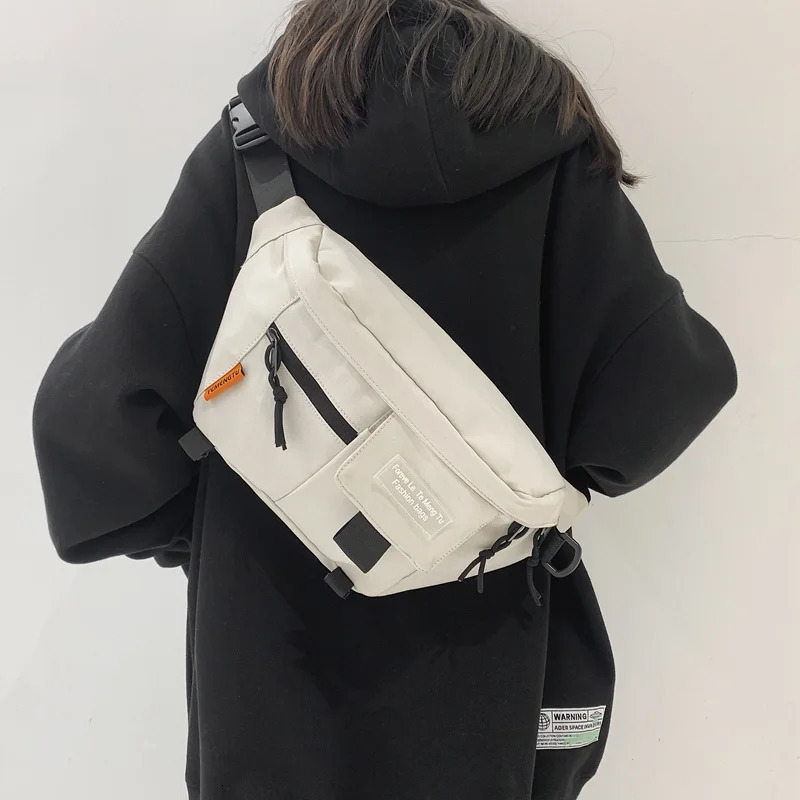 Chest Pack Street Trend Waist Bag Unisex Outdoor Sports Fanny Pack Woman Shoulder Crossbody Bag Fashion Nylon Belt Bag Purse 250623