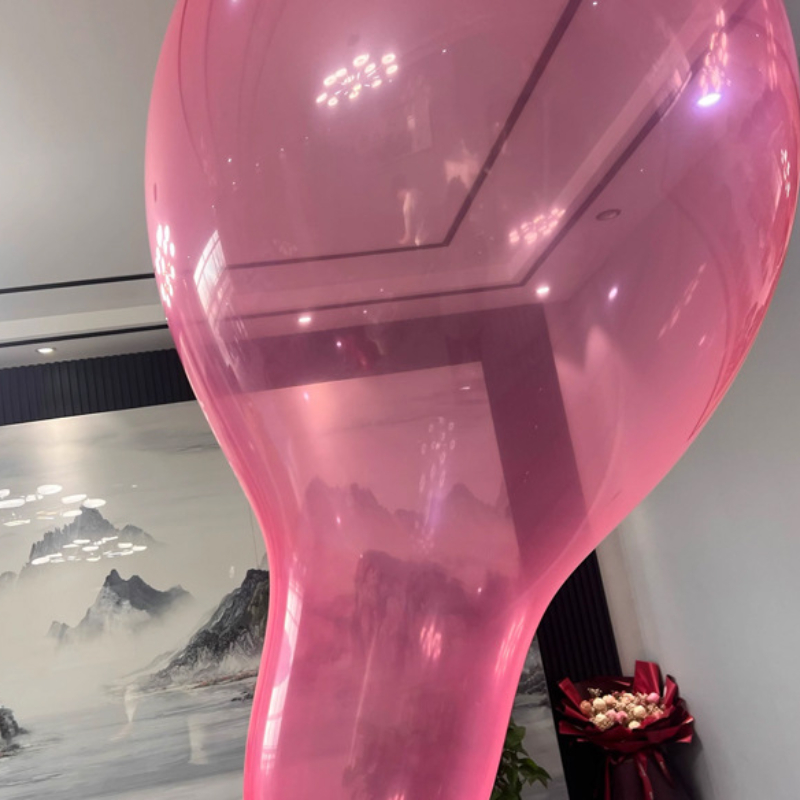 32 inch round long neck thickened balloon manufacturer wholesale foreign trade birthday wedding party arrangement bar oversized balloon colored crysta