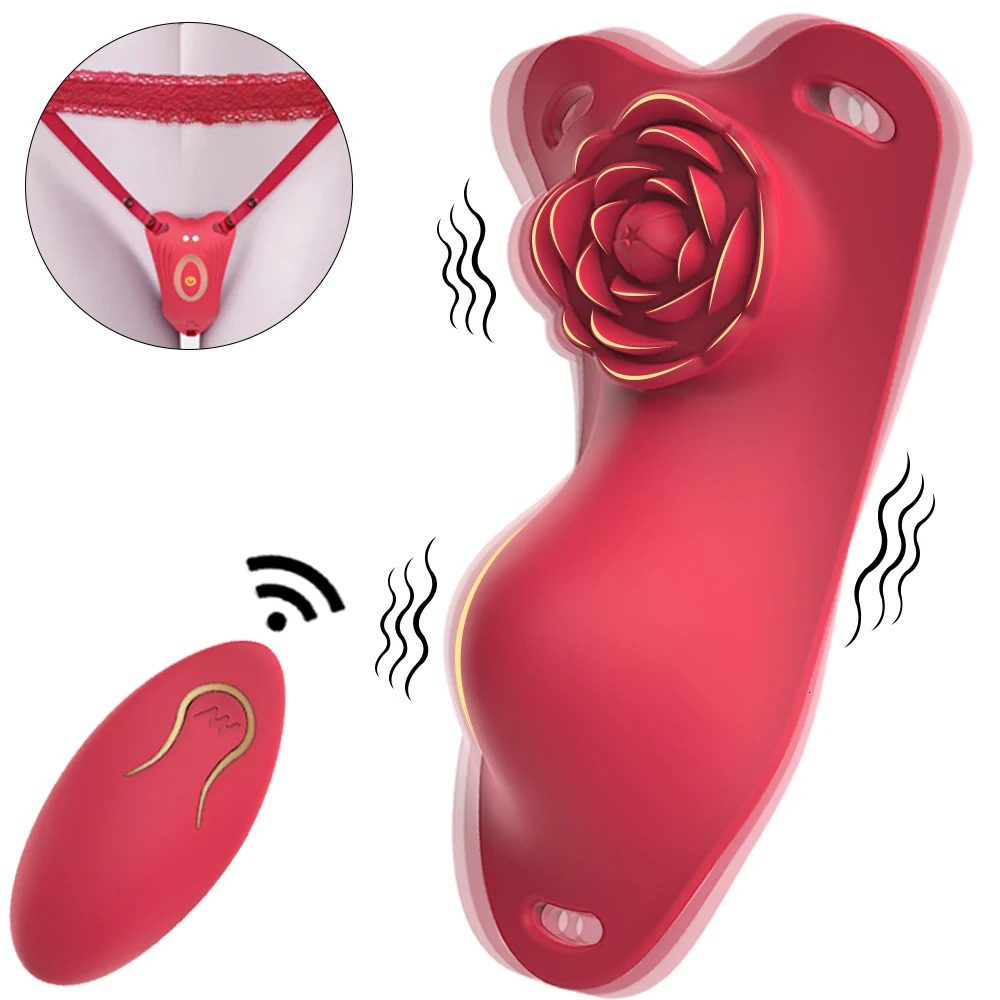 Wearable Panty Rose Vibrator Clitoral Stimulator G Spot Butterfly Vibrating Adult Mastrubator Sex Toys Games for Women Couples 250624