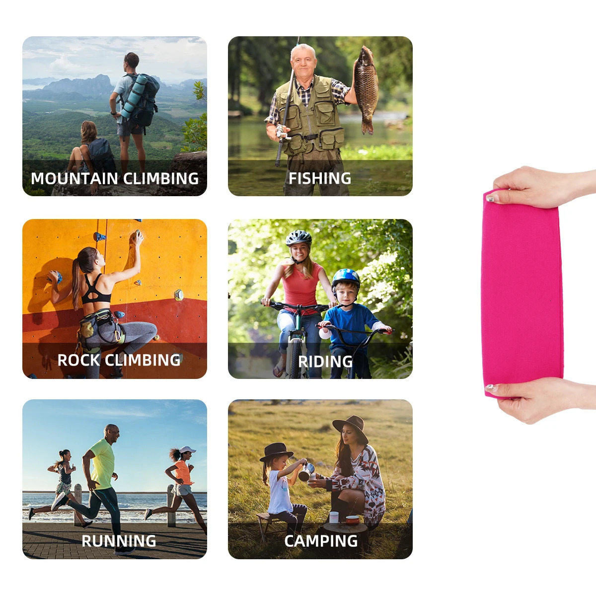 Cycling Face Cover Mask Ice Silk Anti UV Scarf Headband Bandana Anti UV Scarf Headband Scarf Fishing Hiking Accessories Sports 250624