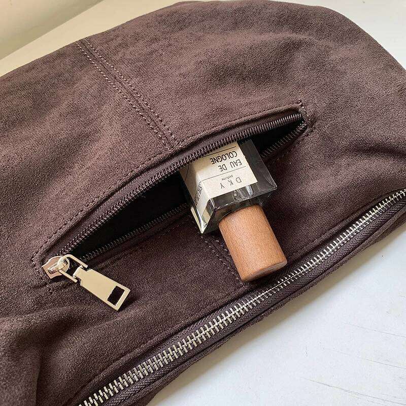 designer bagLuxury Bag Vintage Scrub Leather Women Hobos Shoulder Brand Design Ladies Handbag Female Crossbody Bag New Winter Faux Suede Tote Bolsa