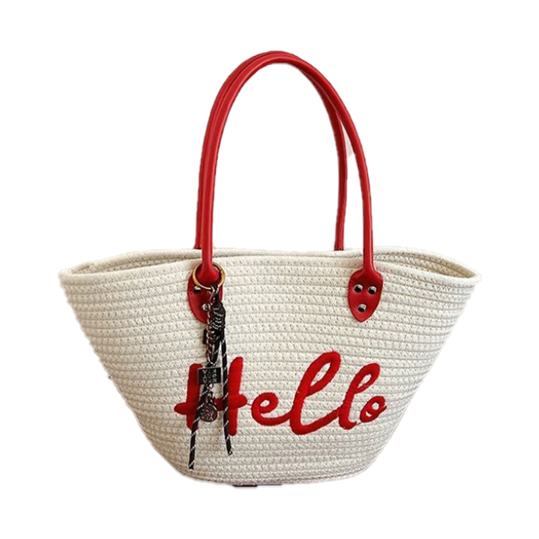 Free Shipping Straw Knitted Purses and Handbags Women Shoulder Bags Straw Woven Side Bag for Ladies Woman Handbag Beach Bag5