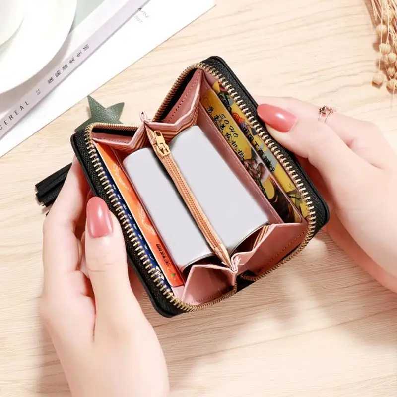 New 1PC Women Small Wallet Ladies Mini Tassel Cute Girl Short Zipper Lovely Pu Leather Coin Purse Female Hand XJ250624