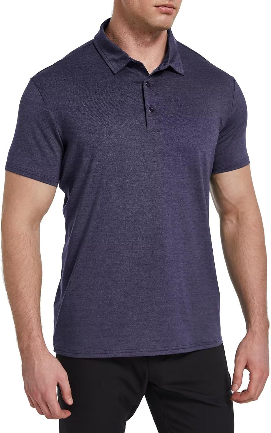 Pack of 6 polo shirts men, short sleeve, for golf, absorb moisture, athletic, casual, with neck
