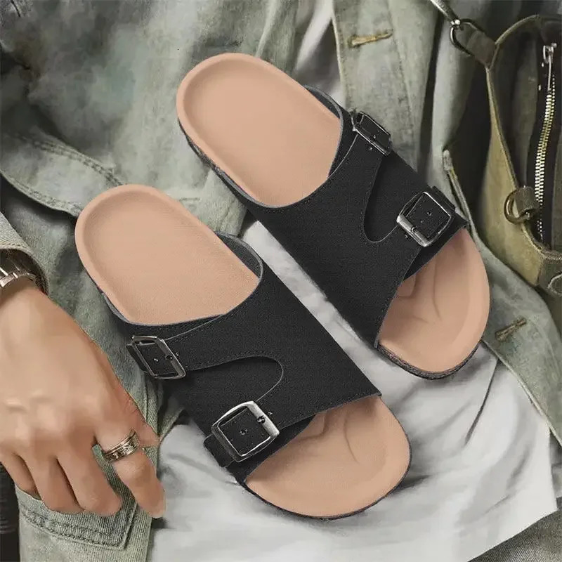 Mens Beach Slippers Half Shoes Mules PVC Slides Clearance Adult Clappers Trend Original Fun Elegant Y2k 250624