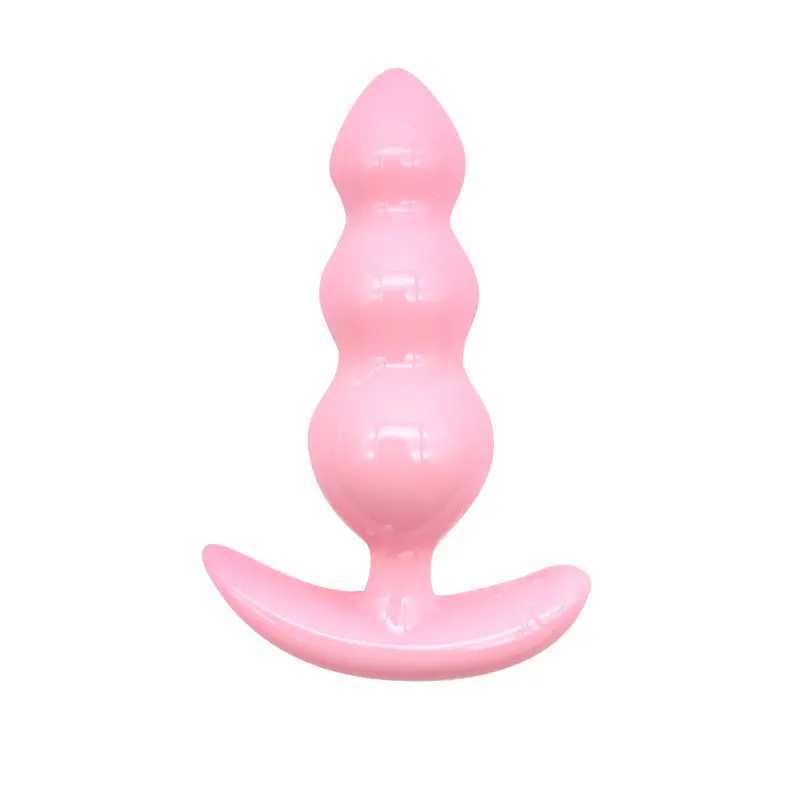 3Pcs TPE Anal Plug Set Beginner to Advanced Soft Tapered Anal Plugs Penetration Anal Waterproof Body-Safe Easy to Clean W250624