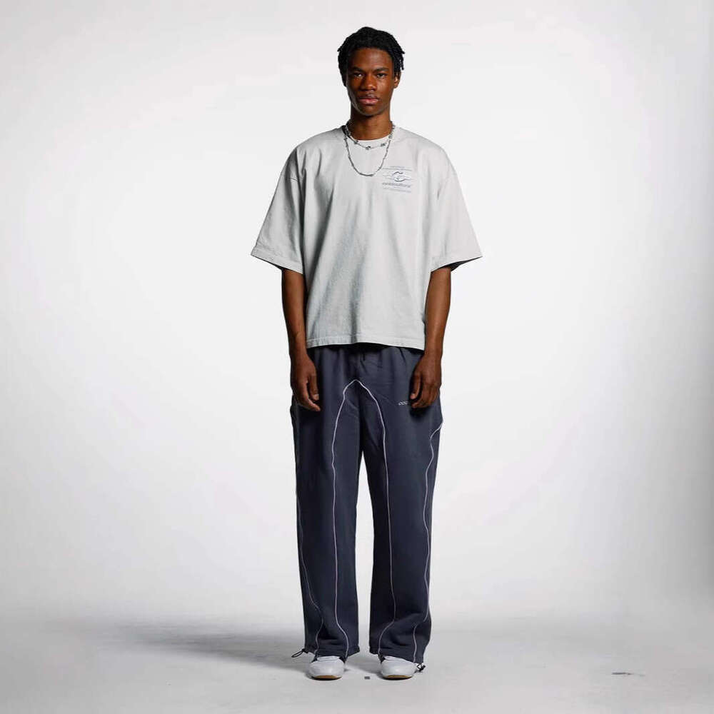 American Hip-Hop Street Style Ins Casual Versatile Loose Fit Spring Summer Unisex Short Sleeve T-Shirt