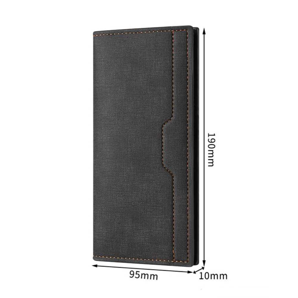 Mens Lg Wallet Drivers License ID Wallet Card Case Leather Business Wallet Large Capacity Simple Clip Card Holder XJ250624