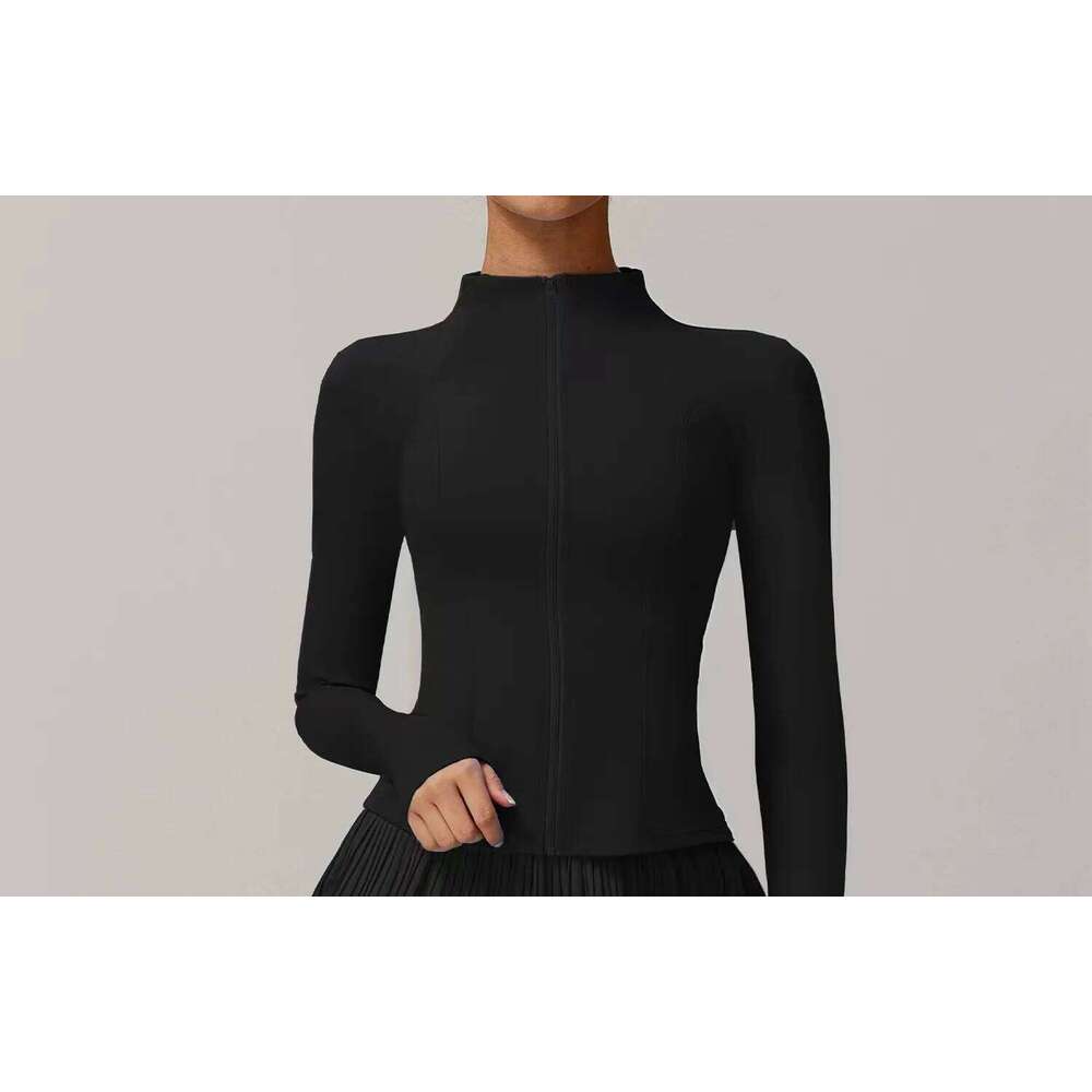 New Sports zip up Jacket Women's Shirt Pilates Coat Running Women Top Yoga Clothes Workout Tops Fiess Sportswear Gym