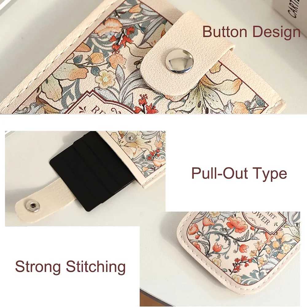 Laminated Concealed Mini Card Wallet Pull-out Type Case Business Card Case RFID Blocking PVC ID Card Holder XJ250624