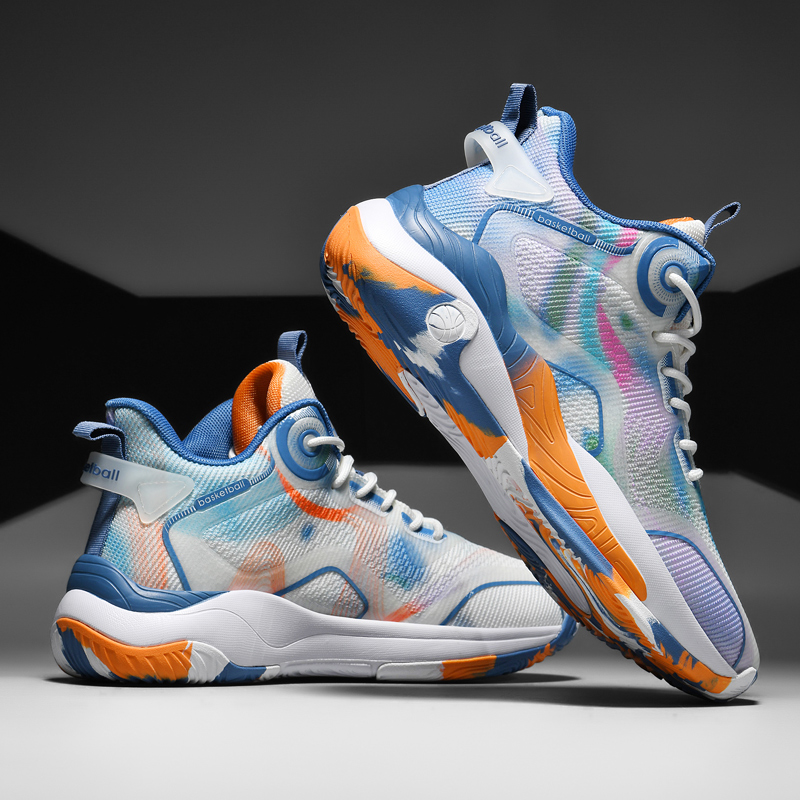 8877-High-top New Style Basketball Shoes Fashionable Classic Chinese Breathable Non-slip Outdoor Sneakers Fitness Running Training Sneakers