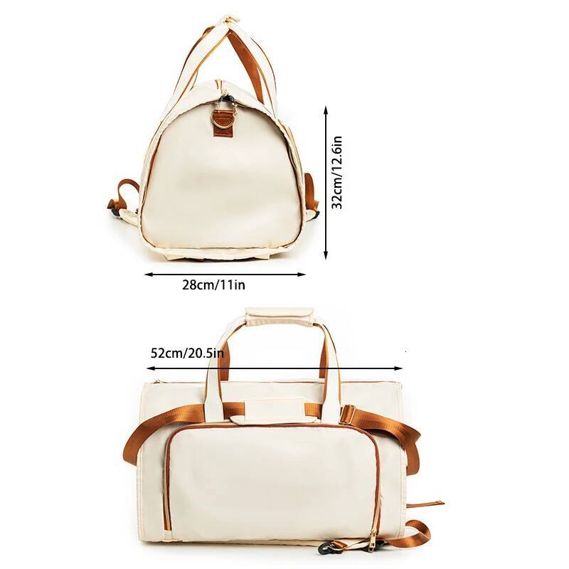 high-quality Foldable Lage Portable Travel Garment Bags Large Capacity Duffel Pack Expandable Clothes Storage Backpacks Shoulder Bag