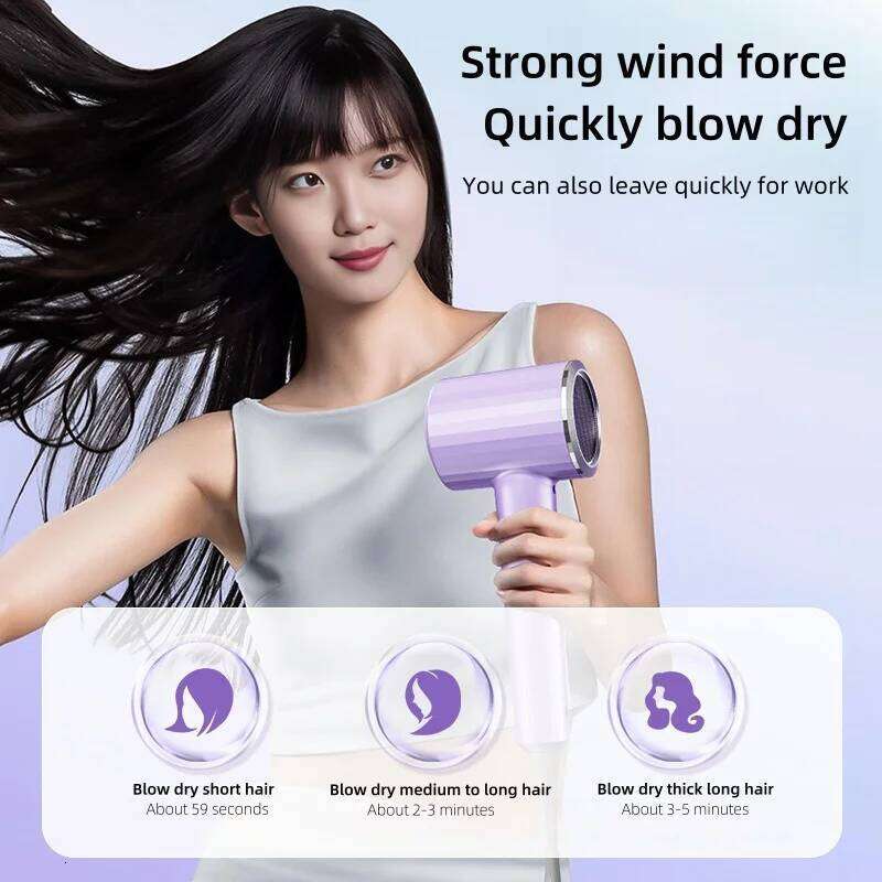 High Speed Electric Turbine Airflow Low-Noise Constant Temperature Fast Drying Hair Dryer EU/US/UK/AU Plug for Home Salons