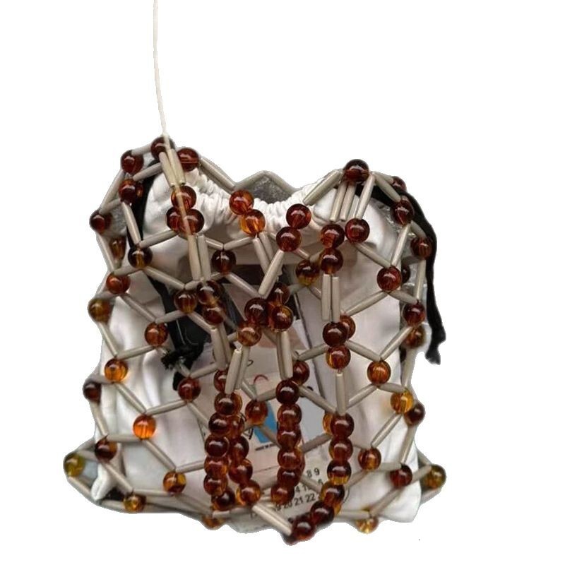 Free shipping designer bag 2025 Spring Summer New Casual Versatile Colorful Beaded Bag Shopping Bag Handbag Handwoven Bag Women Bag Trendy