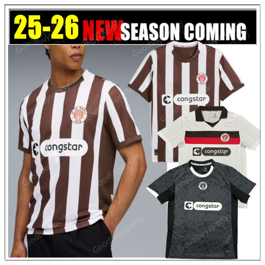 2526 ST Pauli SOCCER JERSEYS BECKER IRVINE KYEREH HARTEL SMITH PAQARADA MEDIC 2023 2024 home away JERSEY FOOTBALL shirt Men