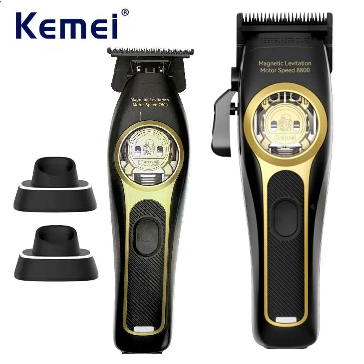 Kemei 2373 2268 Barber Hair Clippers Professional Cordless Hair Trimmer Electric Men Finish Hair Cutting Machine Vector Motor XJ250624
