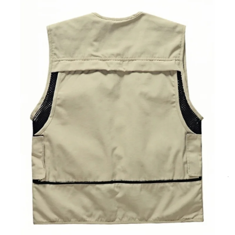 2025 Outdoor Leisure Vest Mens Multi-Pocket Breathable Outdoor Sports Coat High-Quality Leisure Vest Men 250617CJ