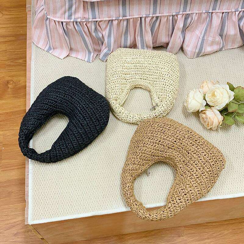 Bags LEFTSIDE Weave Big Straw For Women 2025 Summer Ladies New Trend Shoulder Bag Females Beach Bags Lady Handbags And Purses