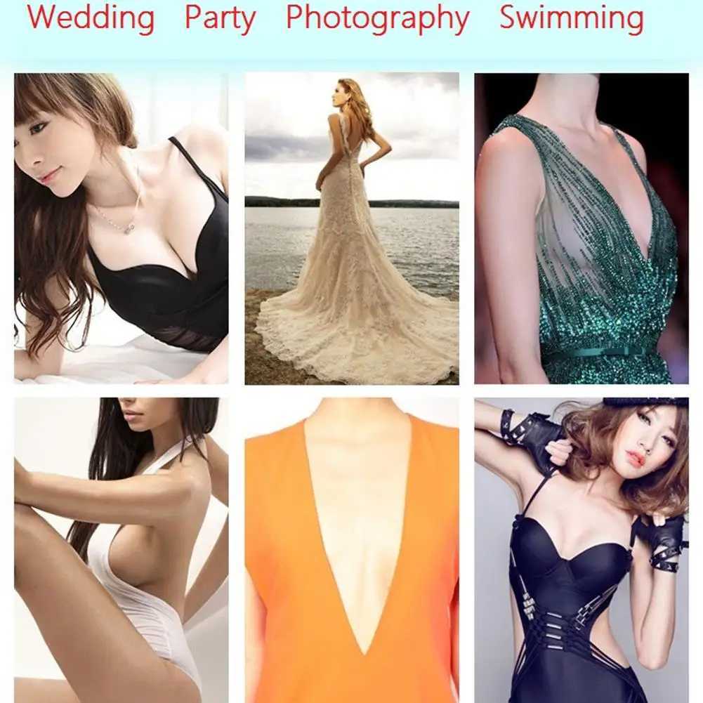 2pcs Sexy Women NuBra Nipple Cover Pad Pasties Breast Pasty Chest Paste Invisible Bra Push Up Adhesive Lift Up Bra W250624