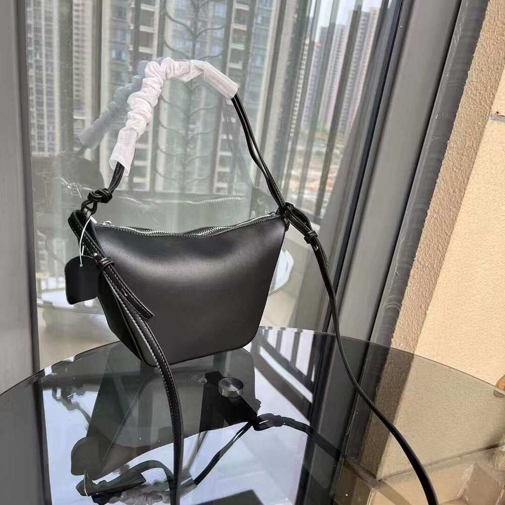 Luo s Hobo Hammock Niche High Quality Cowhide Underarm Commuter Versatile Crossbody Women Genuine Leather Pillow Bag