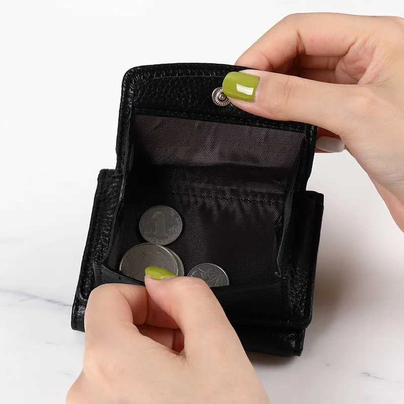 New Women PU Leather Purses Female Cowhide Wallets Lady Small Coin Pocket Rfid Card Holder Mini Mey Bag Portable Cluh XJ250624
