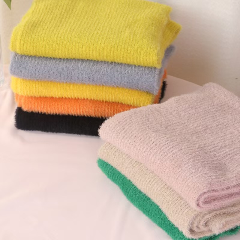 T1051 scarf mink plaid knitted men and women fashion autumn and winter