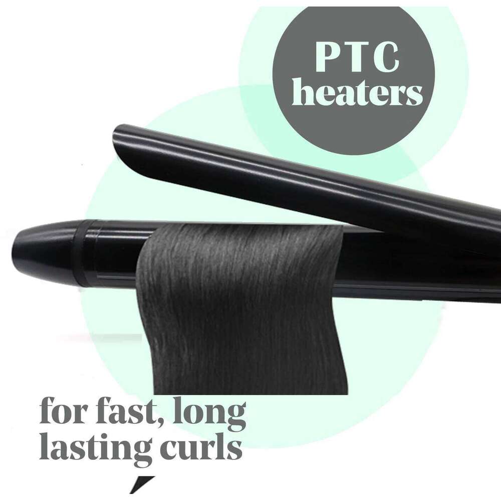 MBHAIR Skinny Ceramic Coating for Hair Long Barrel Curling Iron Instant Heat up to 450F with clamp