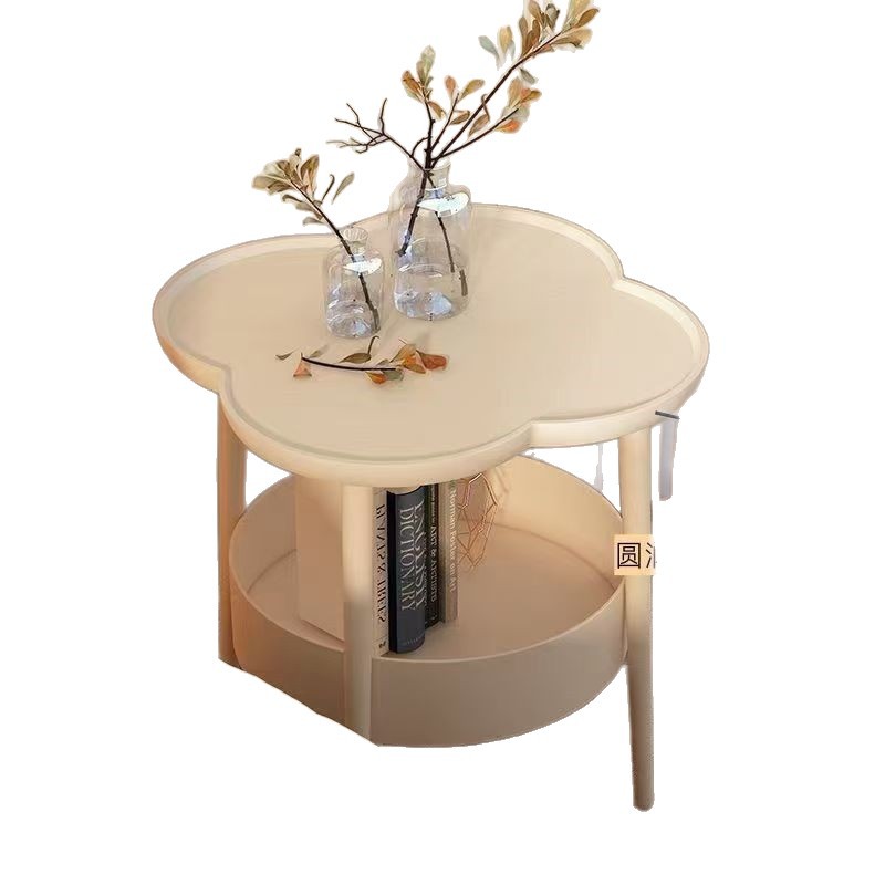 B6244 Side table creative flower-shaped bedside table home curved surface storage bedside table