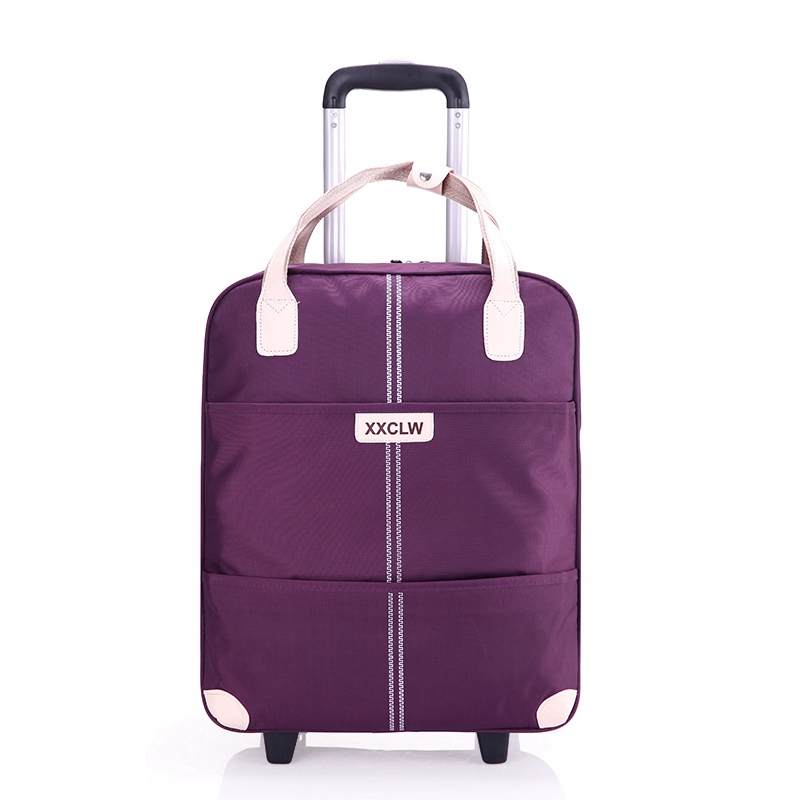 Ultra light suitcase trolley bag Oxford cloth mother bag travel box travel bag boarding case men and women small trailer bag travel bag