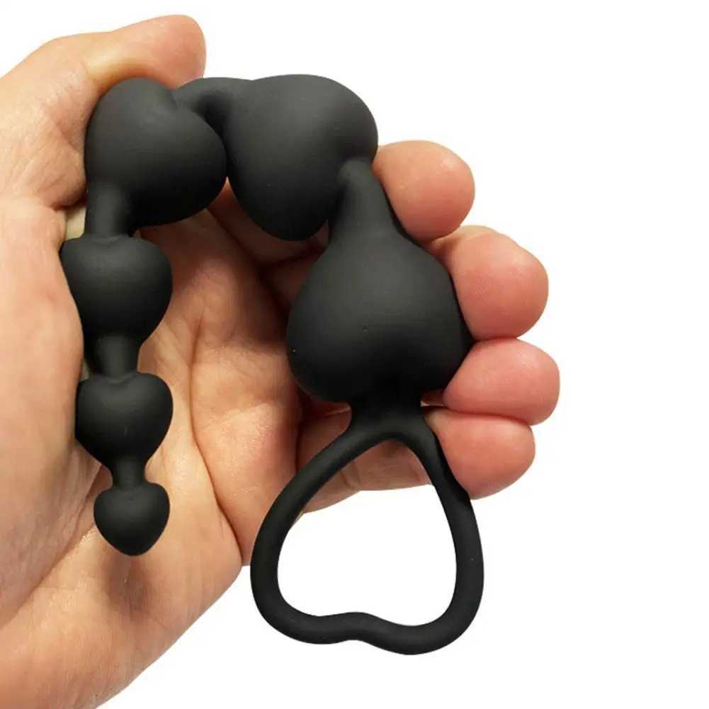 Super Long Anal Beads Anal Plug Prostate Massage Big Butt Plug Vaginal Balls Anal Stimulation Pull Bead Dildo Deep Anal Sex Toy W250624