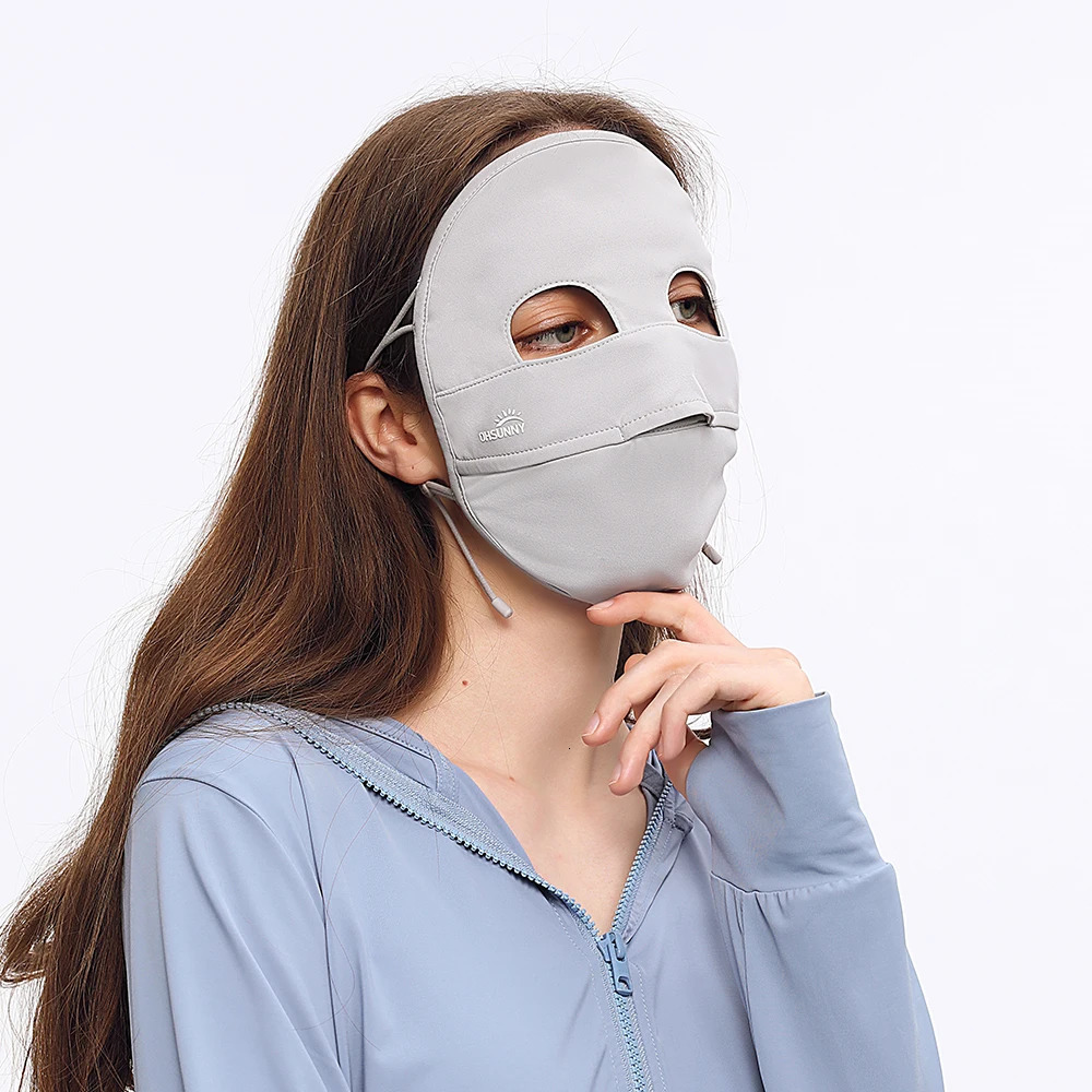 OhSunny Summer Face Masks Breathable Fabric Washable Sun Protective Balaclava Anti-UV UPF50 Beach Facekini for Women Outdoor 250624