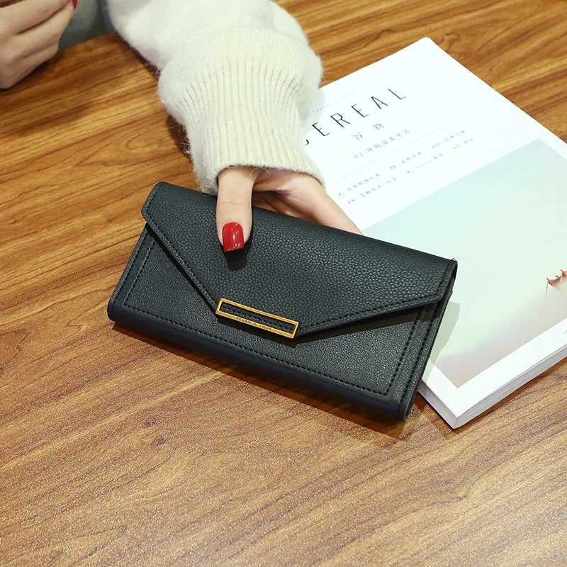 2022 New Fi Women Wallets Leather Hasp Wallet Womens Lg Design Purse Cluh Women Lady Wallet Phe Pocket Cartera Mujer XJ250624