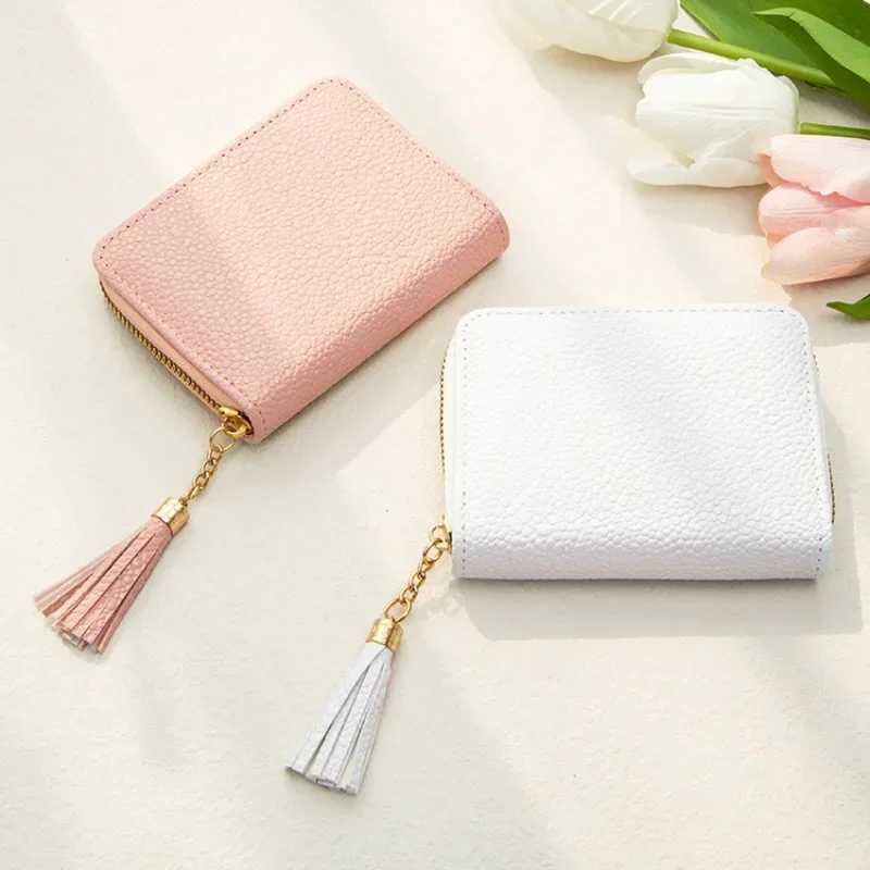 Fi Tassel Women Wallet Female Purse PU Leather Short Mini Wallets Zipper Clutch Purse Female Small Wallet for Women XJ250624