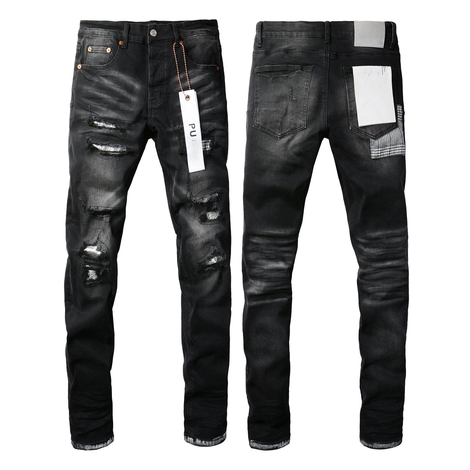 2025 Mens Trousers Purples jeans for mens Denim Designer Jeans Men Black Pants High-end Quality Straight Retro Ripped Biker Jean Slim Fit Motorcycle Clothing 28-40