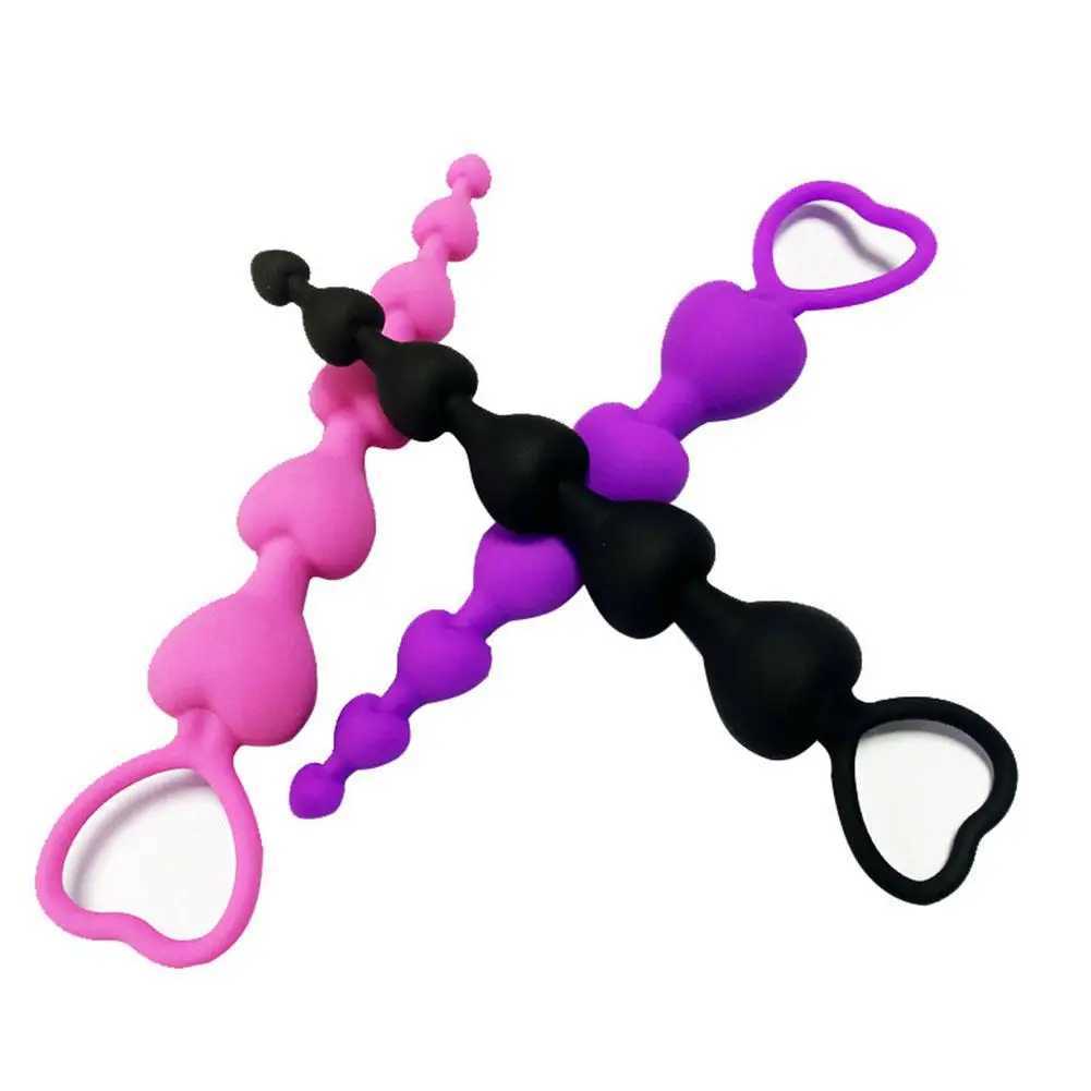 Super Long Anal Beads Anal Plug Prostate Massage Big Butt Plug Vaginal Balls Anal Stimulation Pull Bead Dildo Deep Anal Sex Toy W250624
