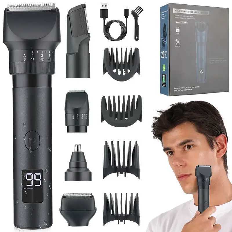 5 IN 1 Multi Functional Hair Clipper Set for Men Upgraded Combination Electric Shaver Haircutting and Nose Hair Trimming XJ250624