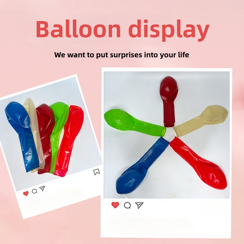 32 inch round long neck thickened balloon manufacturer wholesale foreign trade birthday wedding party arrangement bar oversized balloon colored crysta