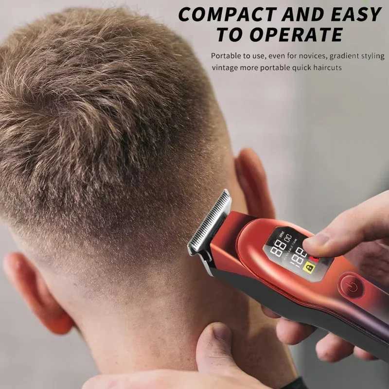 Electric Hair Trimmer Shaver Home Trimmers for Men Hair Clipper Professional Rechargeable Shavers Barber Hair Cutting Machine XJ250624