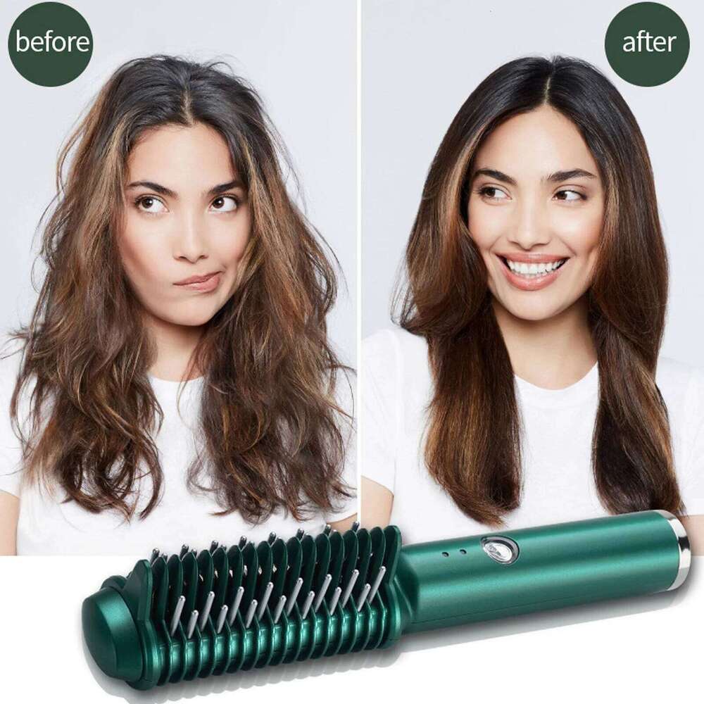 Electric Brush Straightener Combs Women Styler Curling Iron Fast Hot Comb Heating Curler Hair Caring Tool