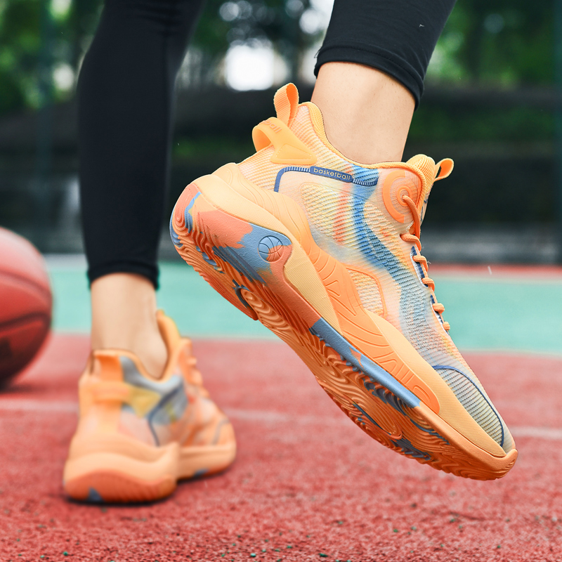 8877-High-top New Style Basketball Shoes Fashionable Classic Chinese Breathable Non-slip Outdoor Sneakers Fitness Running Training Sneakers