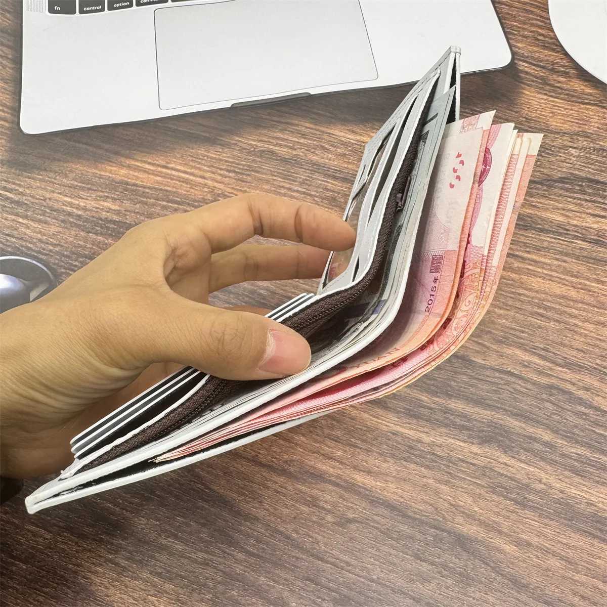 Mens Wallets with 100 US Dollar Pattern Male Leather Wallet with Card Holder Coin Pocket Purse Mens WalletXJ250624