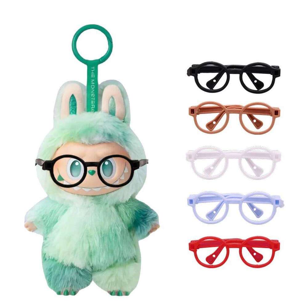 for labubu Decor Labubu Vinyl Monsters Glasses Toy Entire Series 1.1Replica Collectible Model Accessories Doll Gift