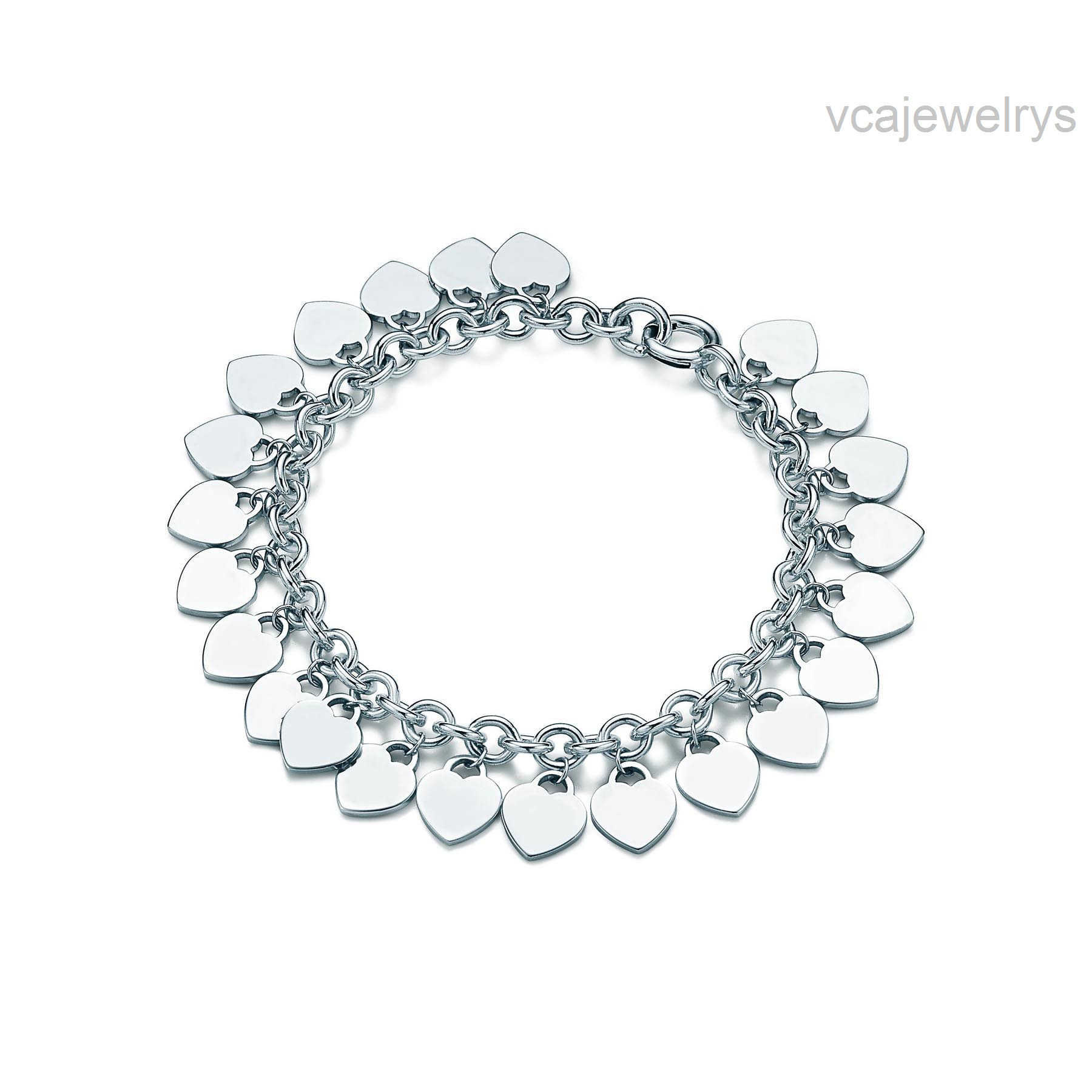 Famous 100% Sterg Bracelets sier designer brands Classic Charm DIY Bracelet Multi Heart Label Handwear