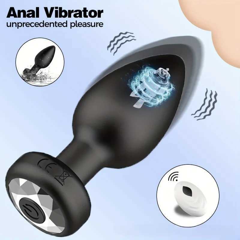 APP Wireless Remote Control Vibration Anal Masturbation Plug Waterproof Prostate Stimulator with Adjustable Speeds Adult Sex Toy W250624