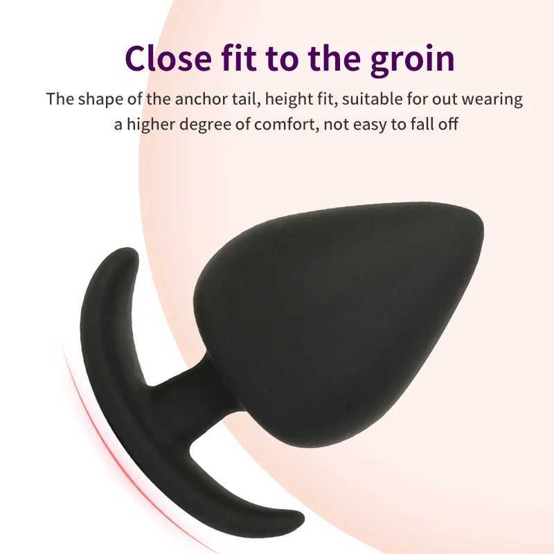 Anal Plug Safe Silicone Dildo Anal Butt Plugs G Spot Stimulation Unisex Wearable Stopper Adults Sex Toys for Men/Women W250624