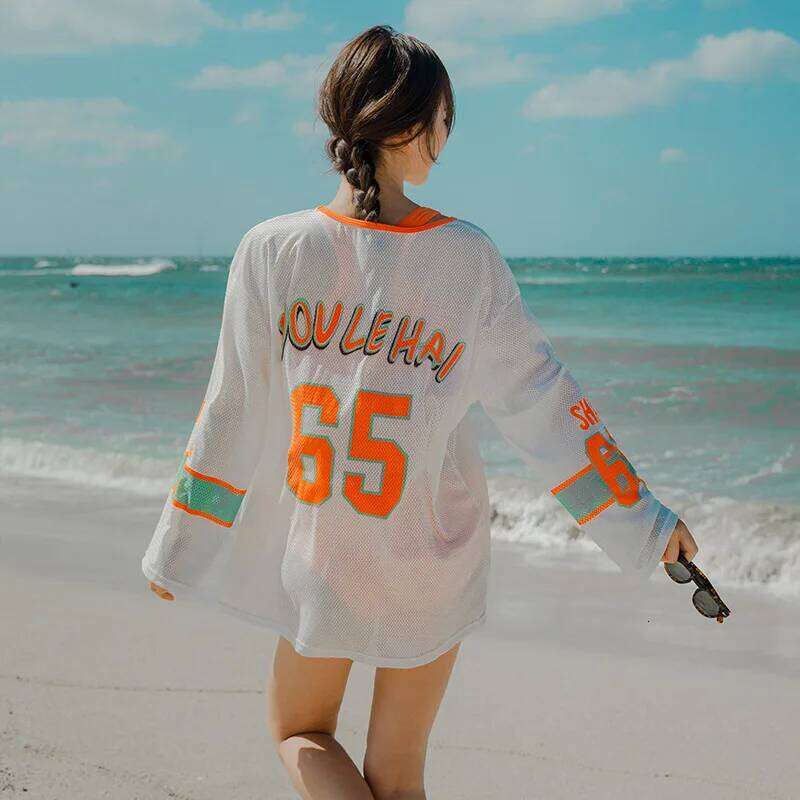 Women's Rash Guards Cover Up With Swimsuit Beach Bikini And Leggings Swimwear Beachwear Orange Tights Bodysuit Surfing Suits