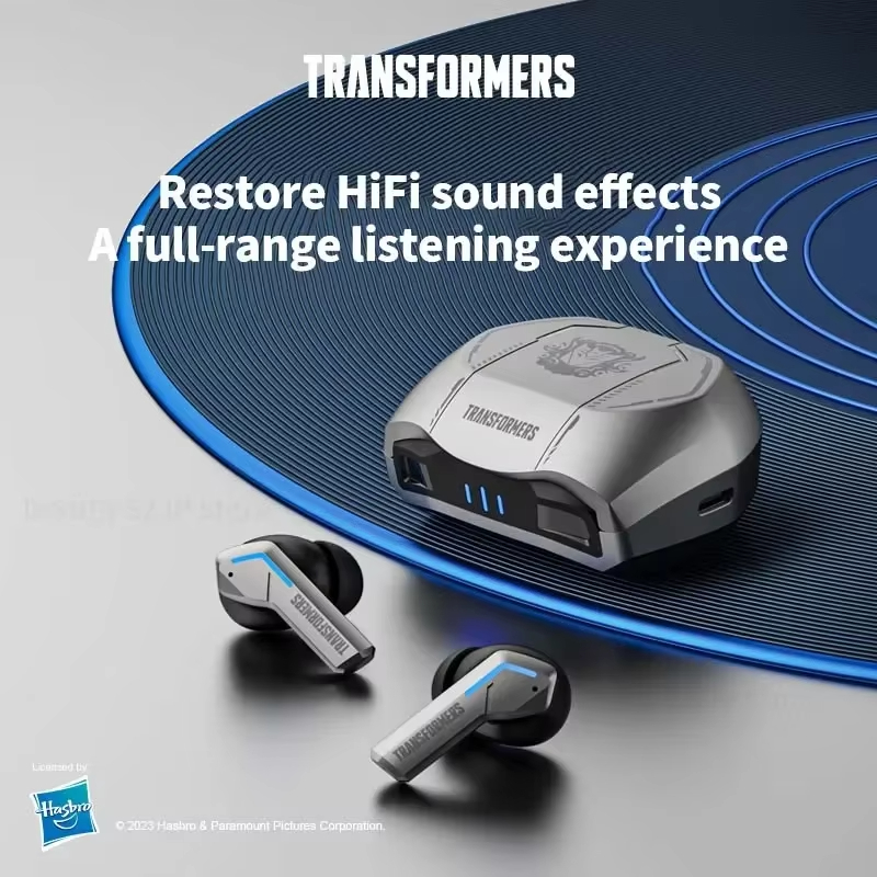 TRANSFORMERS In Ear Earphone Wireless Bluetooth 5.3 Mini Headphones HiFi Stereo Outdoor Sport Music Headset Long Standby TF-T06