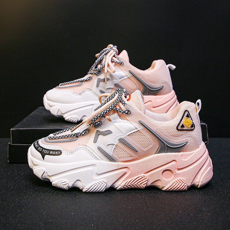 Designer casual shoes Trendy Dad for Women Ins Style 2025 New Summer Fashion Korean Version Slimming Breathable Mesh Sports Casual Shoes